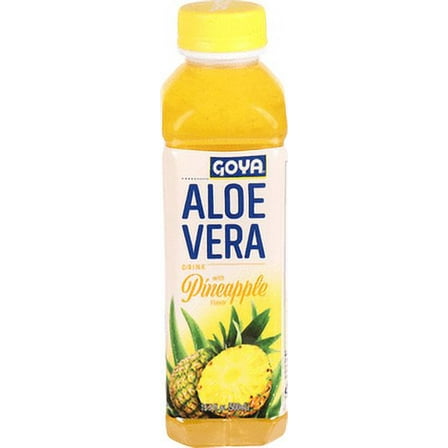 GOYA Aloe Vera Drink with Pineapple Flavor, 16.9 fl oz