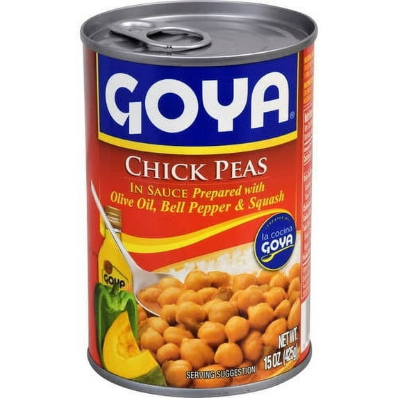 GOYA Chick Peas In Sauce Olive Oil Bell Pepper & Squash 15 Oz