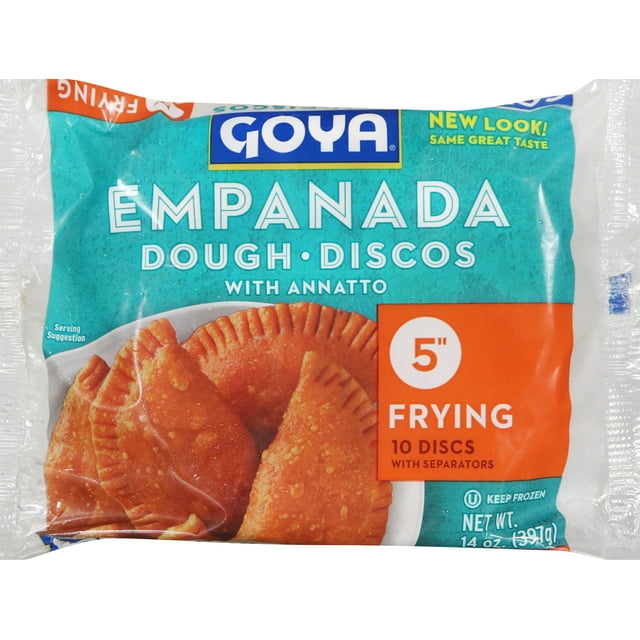 GOYA Empanada Discos Dough Turnover Pastries with Annatto, 14 oz