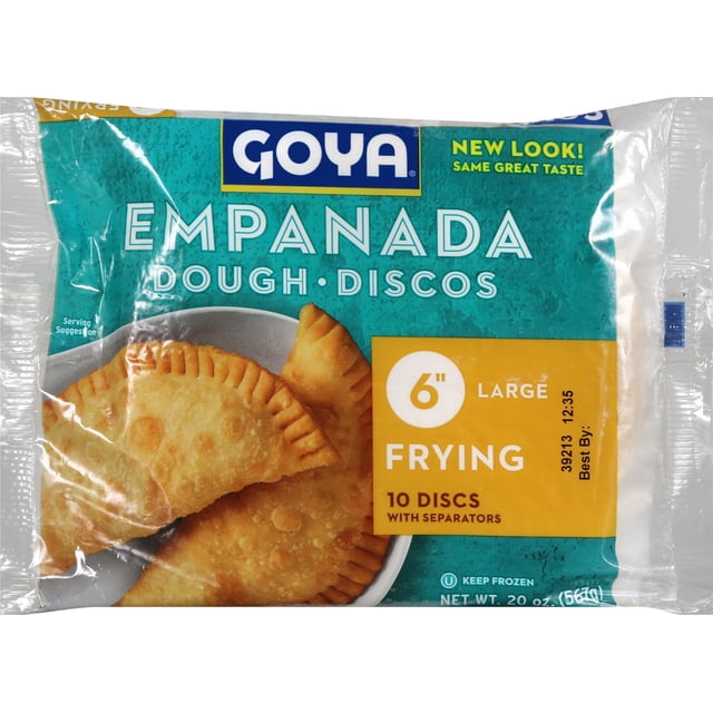 GOYA Frozen Empanada Dough Large Frying Disc, 20 oz, 10 count