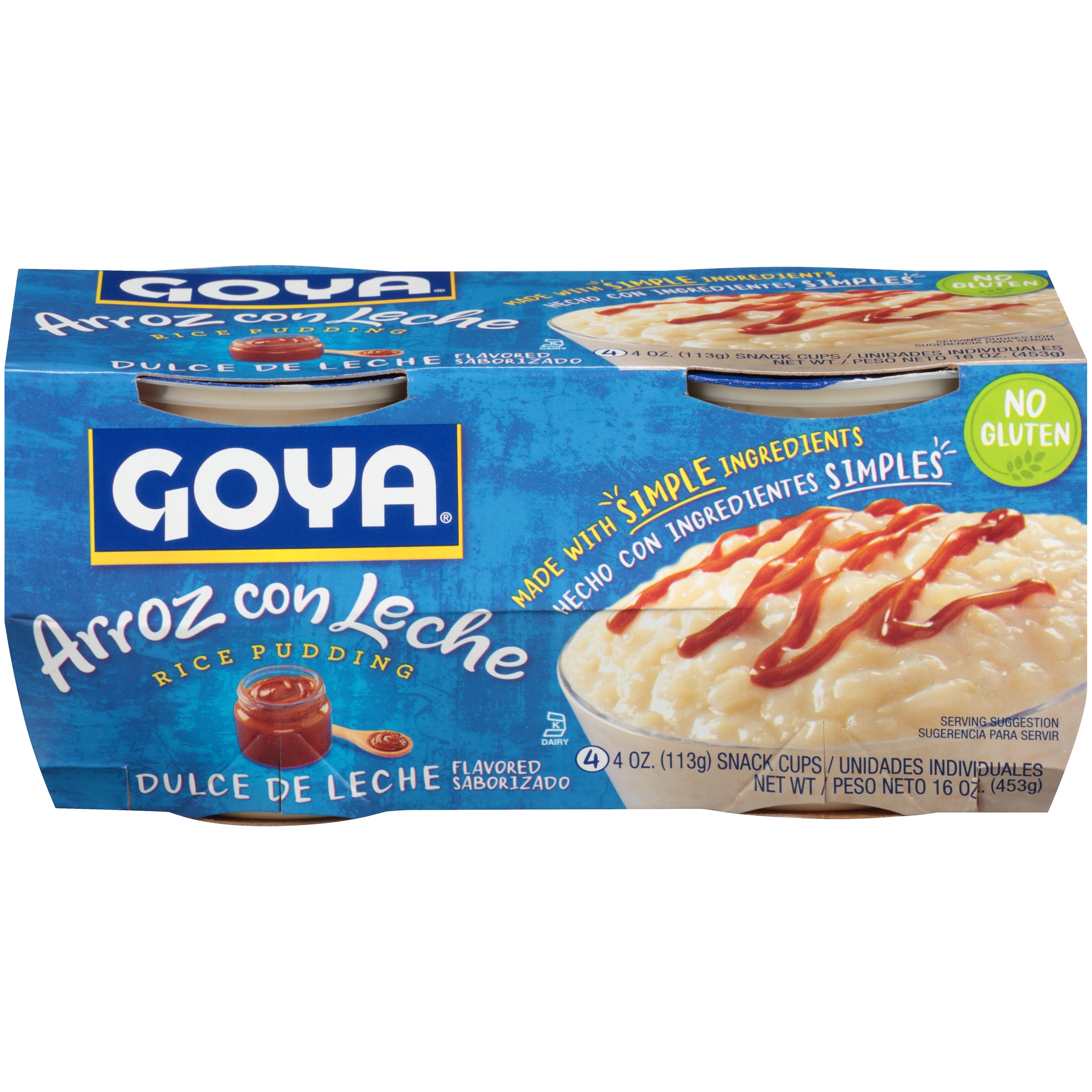 GOYA Dulce de Leche Rice Pudding, 16 oz, 4 Count
