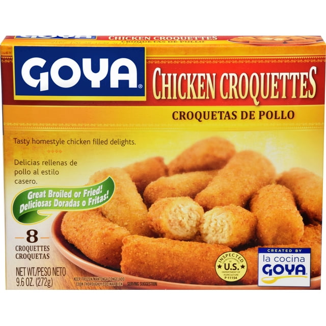 GOYA Frozen Chicken Croquettes, 9.6 oz, 8 count
