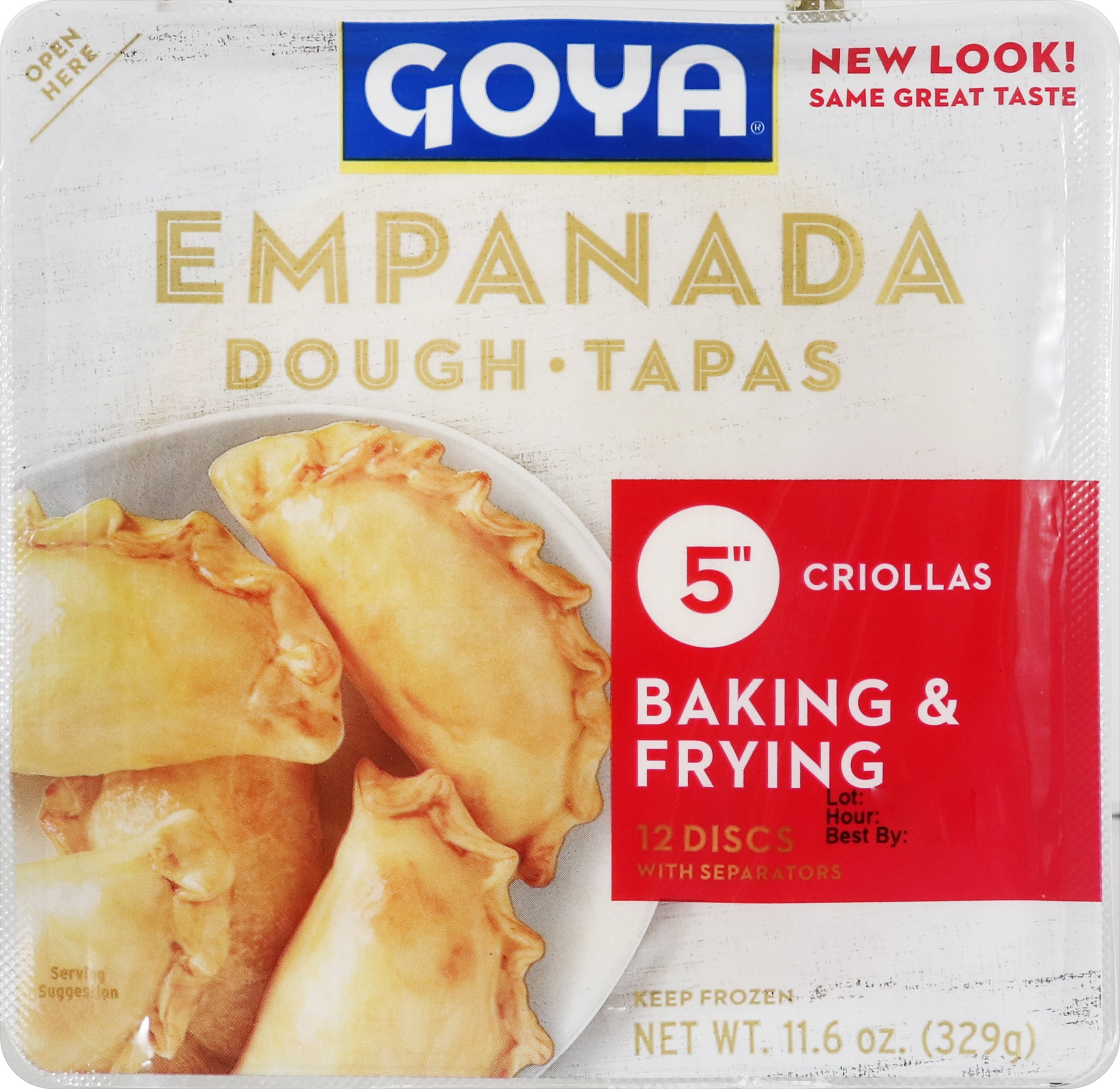 GOYA Frozen Empanada Dough for Turnover Pastries 11.6 oz