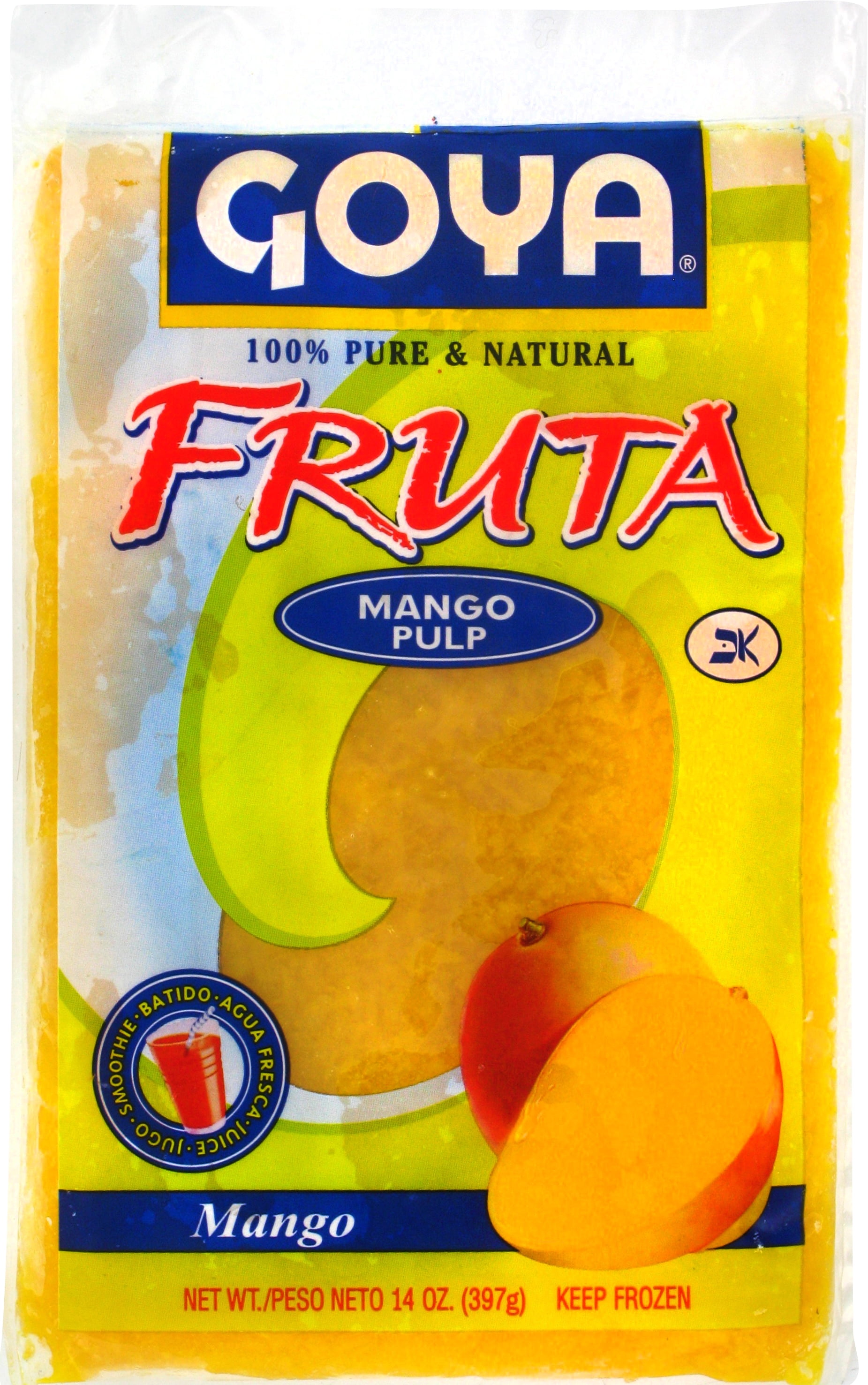 GOYA Frozen Fruit Mango Pulp 14 oz