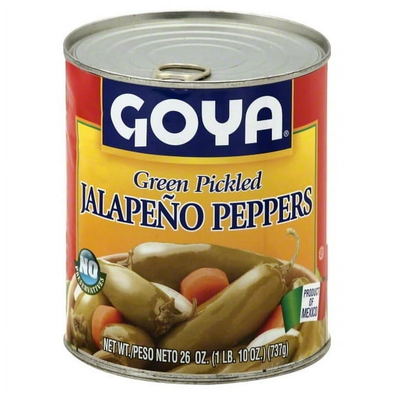 GOYA Green Pickled Jalapeno Peppers, 26 oz