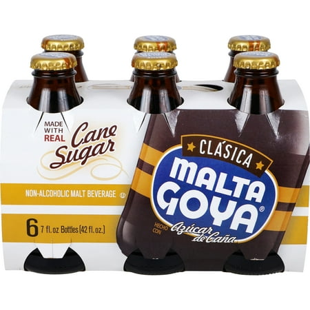 Goya Malta Clasica Cane Sugar Drink, 6pk, 7 oz Bottles