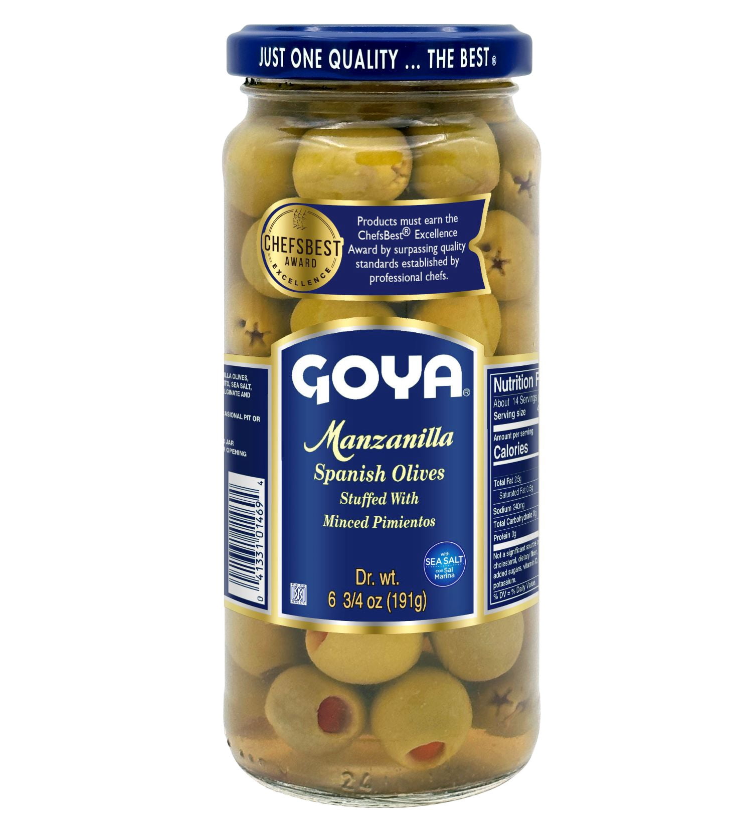 Goya Stuffed Manzanilla Olives, 6.75 oz