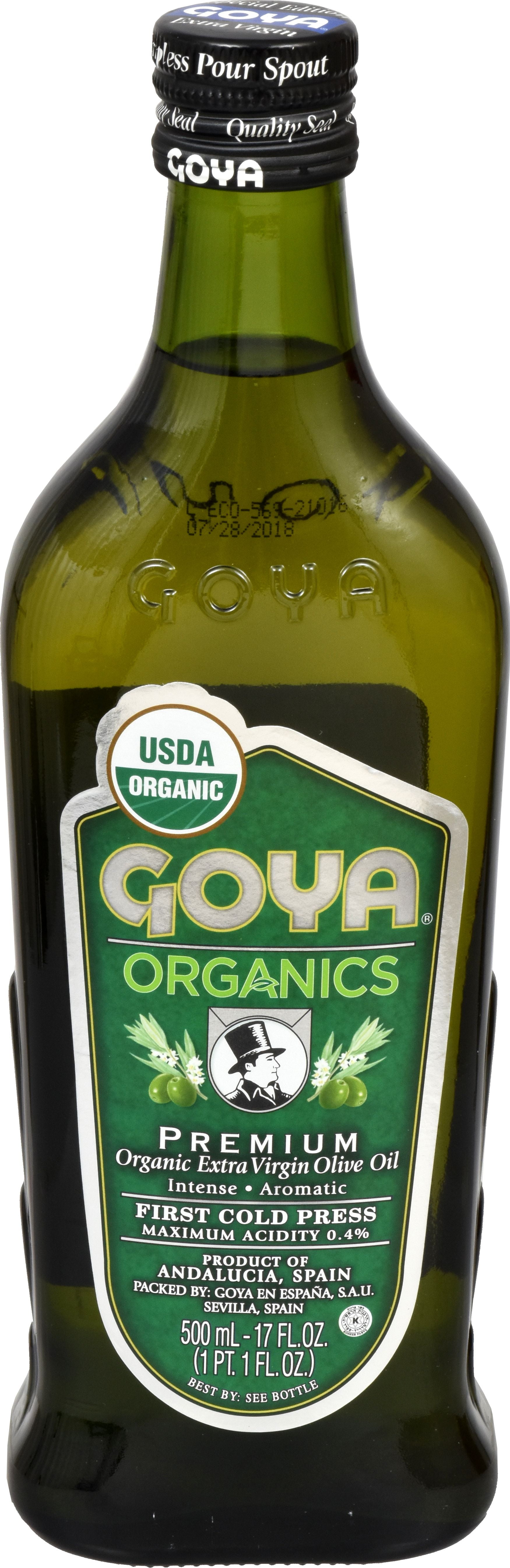GOYA Organics Premium Organic Extra Virgin Olive Oil, 17 oz