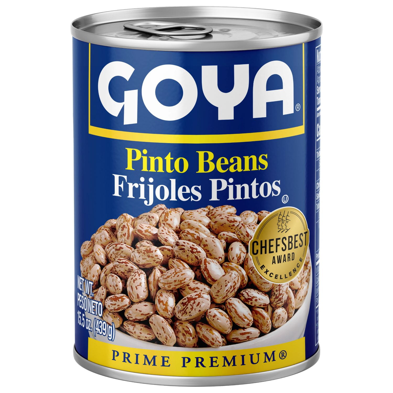 GOYA Pinto Beans 15.5 oz Can - Gluten Free, Kosher, Cholesterol Free
