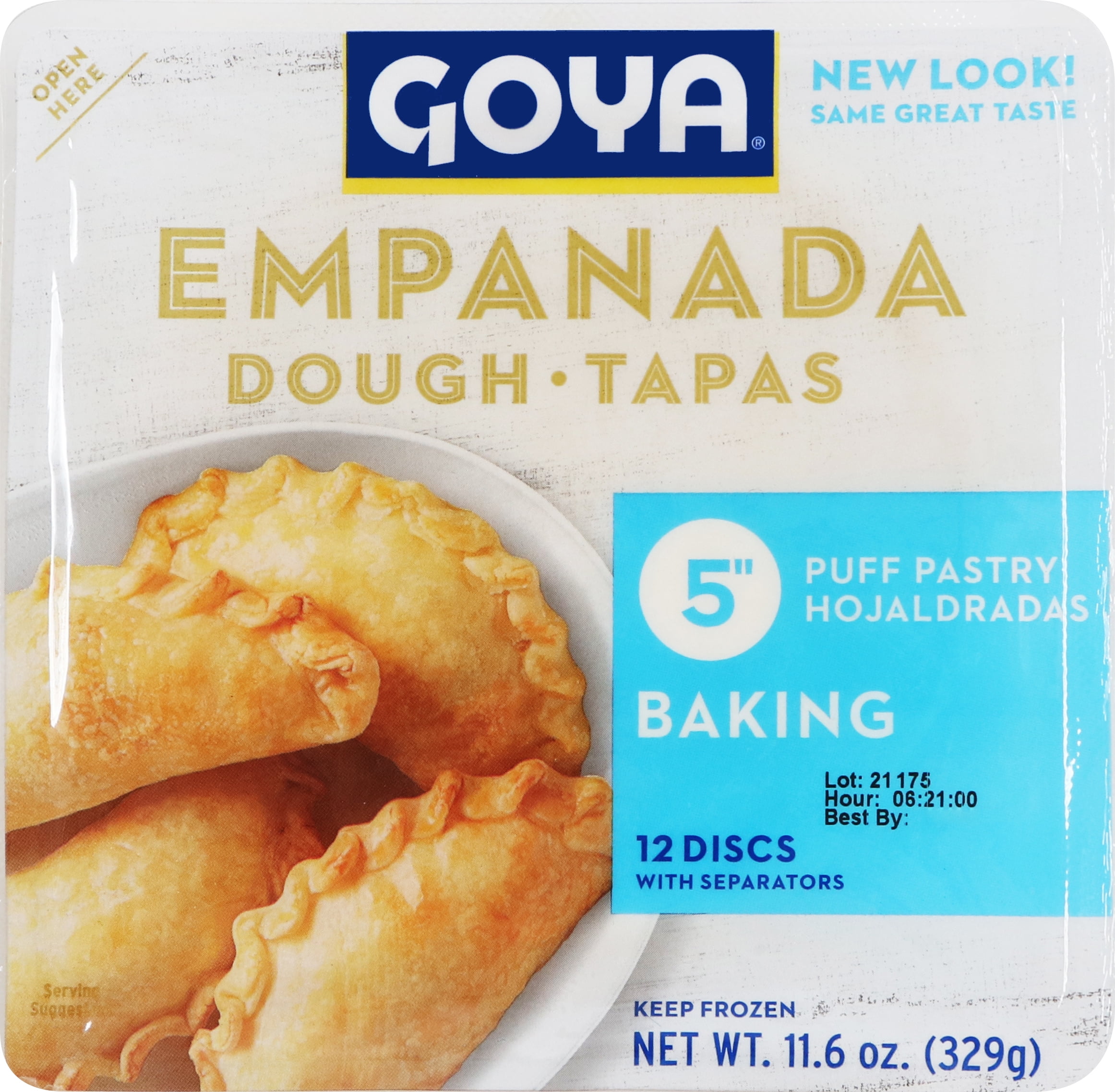 GOYA Puff Pastry Dough For Turnovers, 12 Ct, 11.60 oz