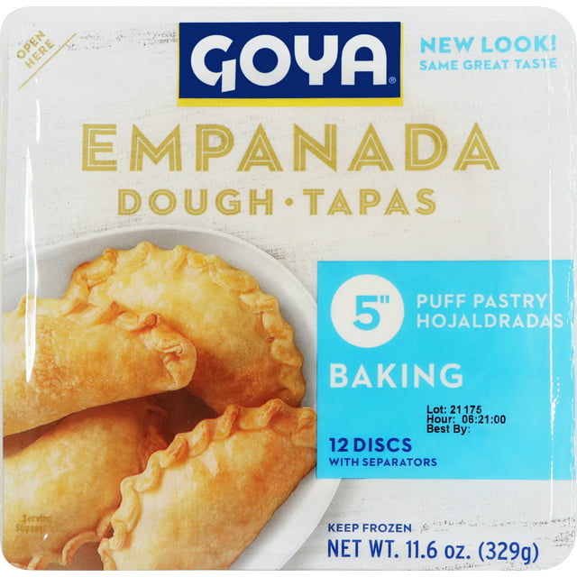 GOYA Puff Pastry Dough For Turnovers, 12 Ct, 11.60 oz