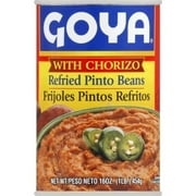Goya Refried Pinto Beans with Chorizo, 16 oz
