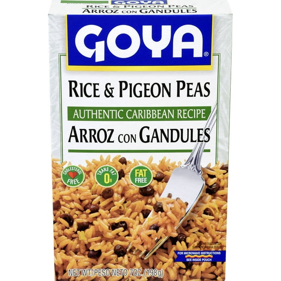 GOYA Rice & Pigeon Peas, Authentic Caribbean Recipe, 7 oz