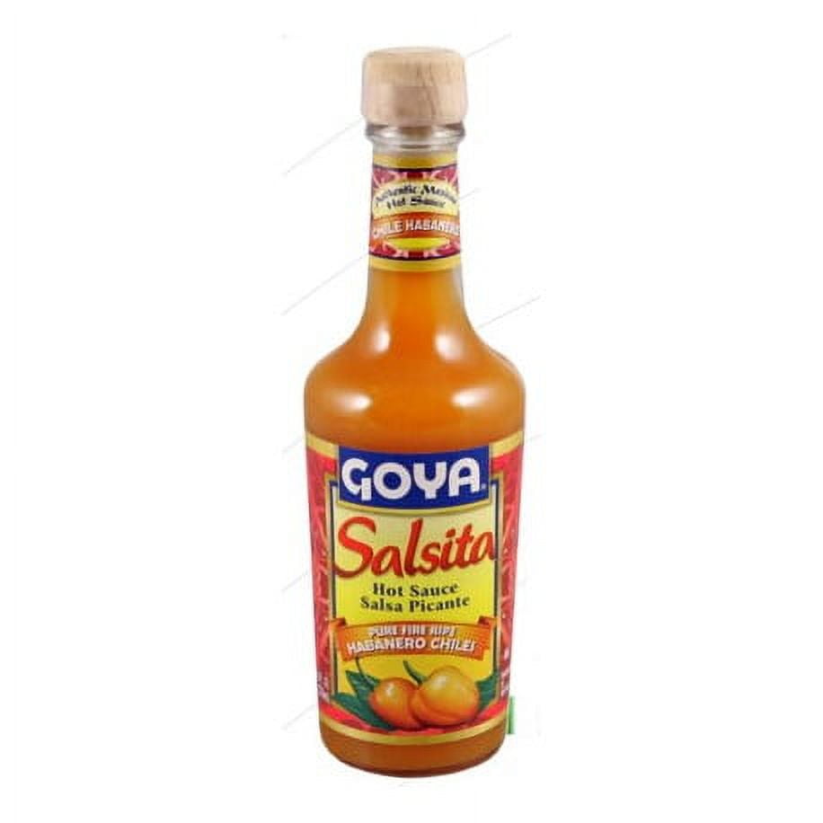GOYA Salsita Pure Fire Hot Sauce, Ripe Habanero Chiles, 8 fl oz