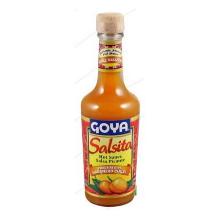 GOYA Salsita Pure Fire Hot Sauce, Ripe Habanero Chiles, 8 fl oz