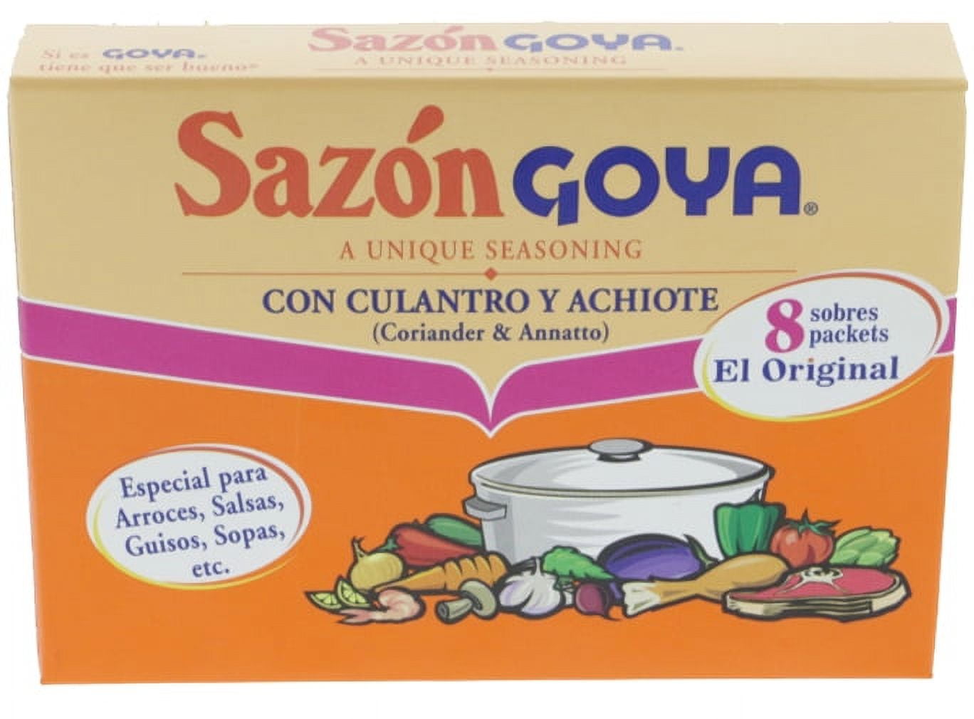 GOYA Sazon Coriander & Annatto Seasoning 1.41 Oz