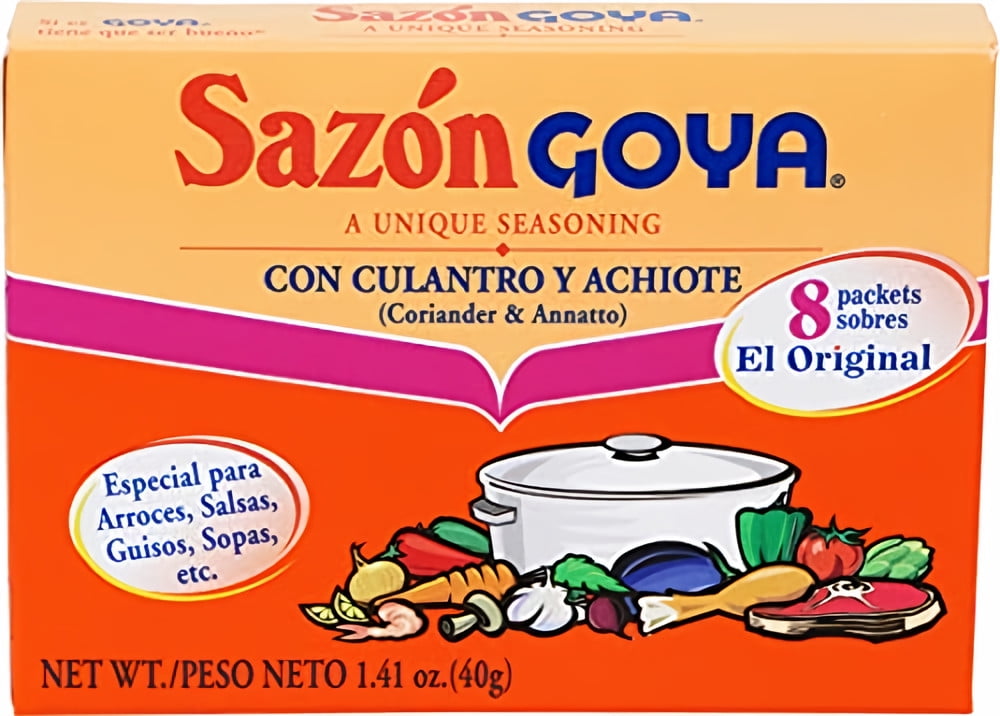 GOYA Sazon Seasoning with Coriander & Annatto 1.41 oz (Pack of 5)