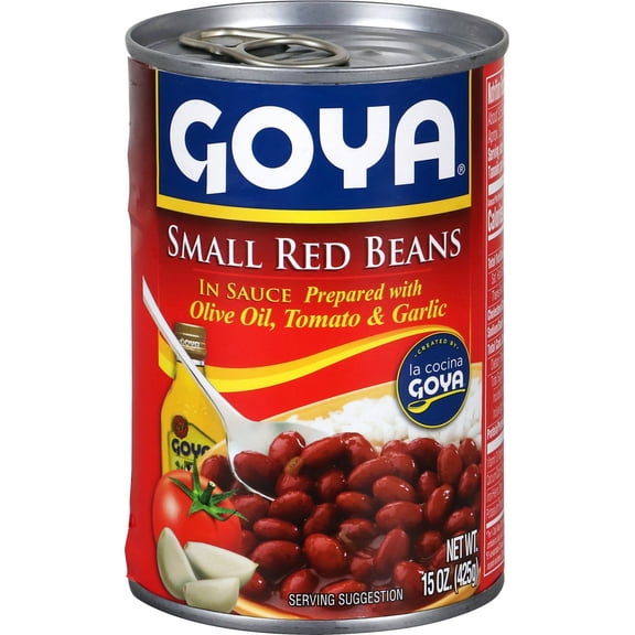 GOYA Small Red Beans In Sauce Olive Oil Tomato & Garlic 15 Oz