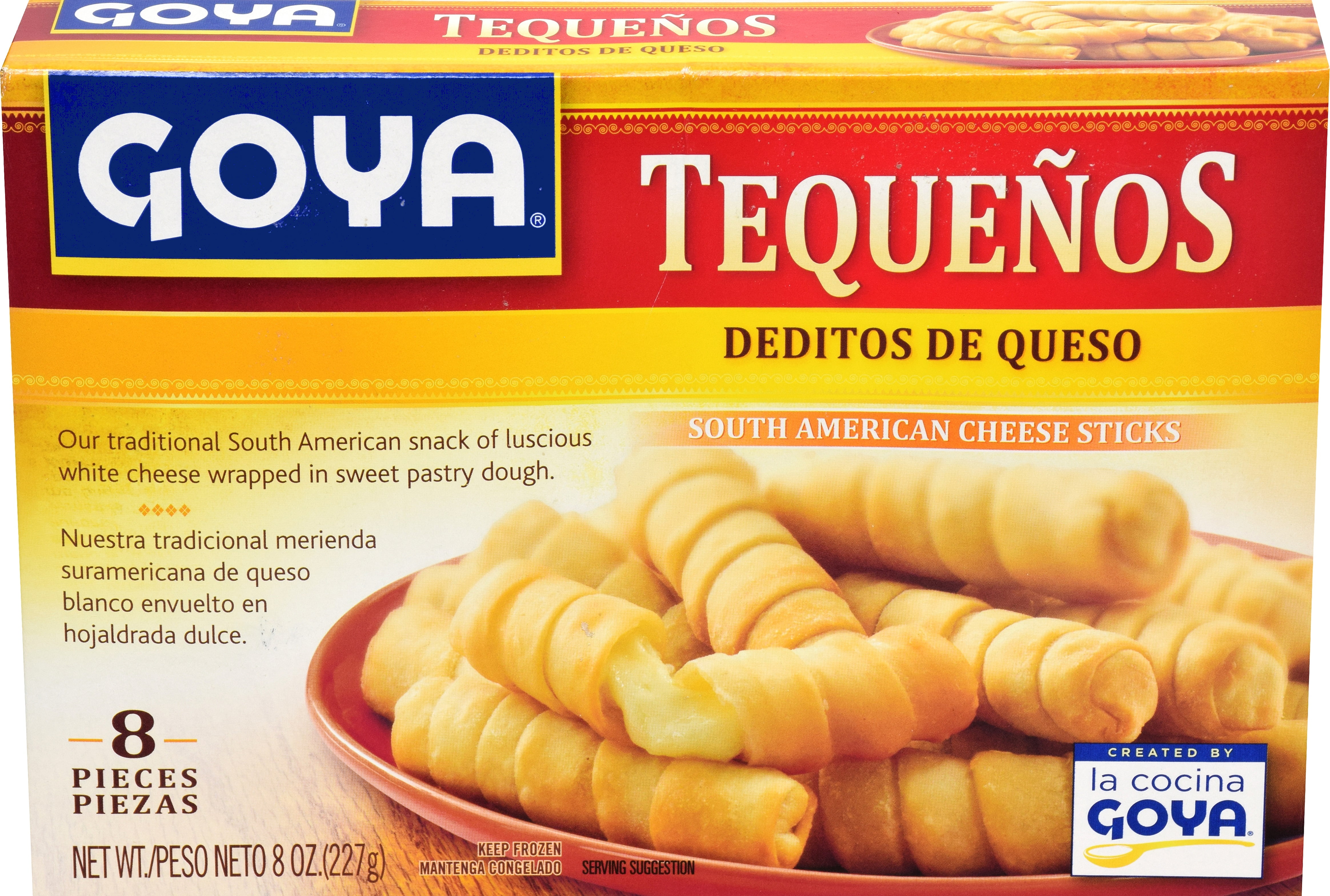 GOYA Tequenos Cheese Sticks, 8 oz, 8 Count (Frozen)