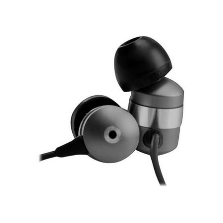 GOgroove - AudiOHM HF Wired In-Ear Headphones - Black