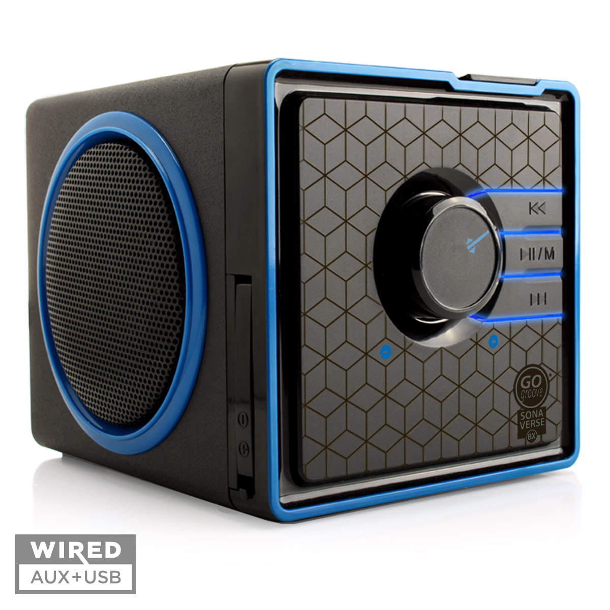 GOgroove Portable Stereo Speaker System w/ Rechargeable Battery & 3.5mm Aux Port - image 1 of 9