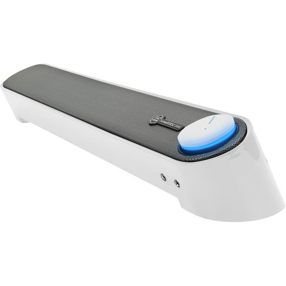 GOgroove SonaVERSE UBR Desktop Computer Sound Bar Speaker (White)