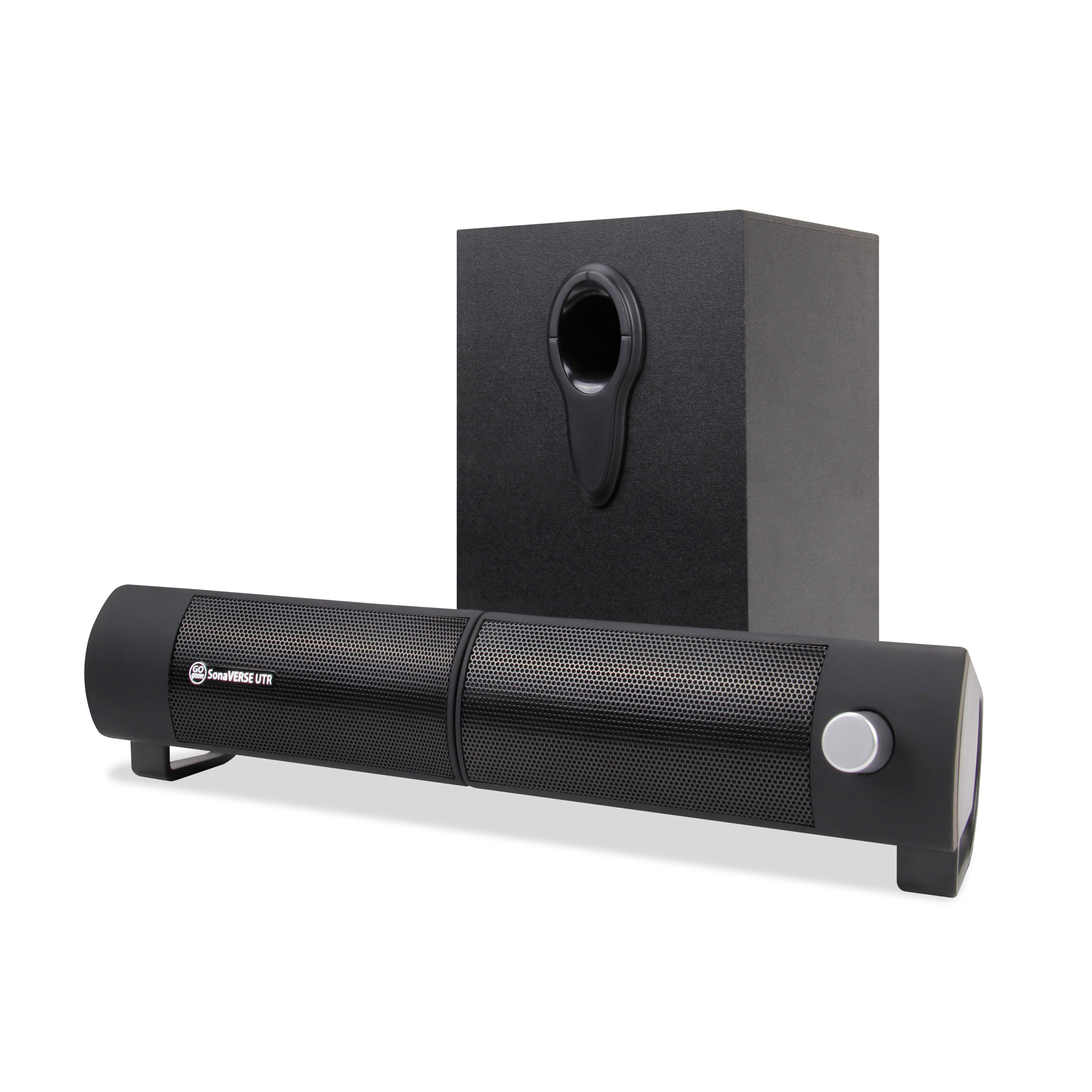 GOgroove SonaVERSE UTR USB Powered 2.1 Computer Speaker Sound Bar and Wired Subwoofer (Blackout) - image 1 of 9