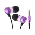 thumbnail image 1 of GOgroove audiOHM Stereo Earbuds with Noise Isolation and Included Velvet Carrying Bag, Purple, 1 of 5
