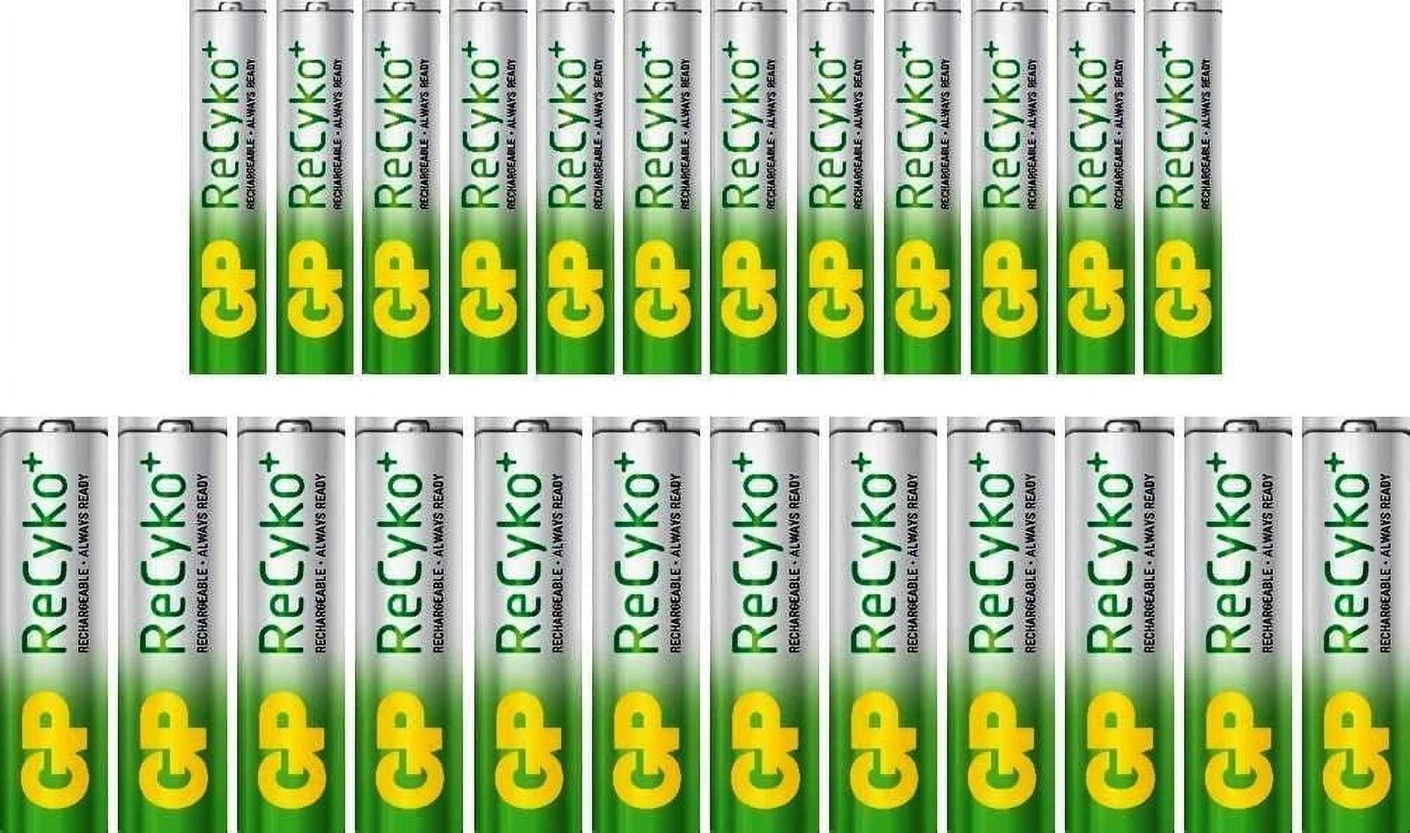 GP 12 Rechargeable AA and 12 Rechargeable AAA Ni-MH Pre-Charged Batteries