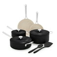 thumbnail image 1 of GreenPan Balance 10-Piece Ceramic Nonstick Cookware – Toxin-Free, Dishwasher & Oven Safe, Black, 1 of 6
