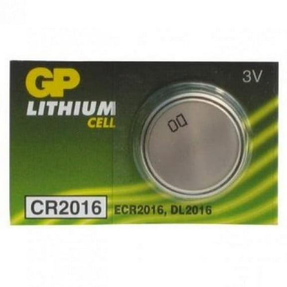 GP Batteries - CR2016 - 3V Lithium Cell Battery, 5 Pack, For Remotes, Transmitters, Electronics, Watches, Photos, Cameras, Calculators, Computer Memory