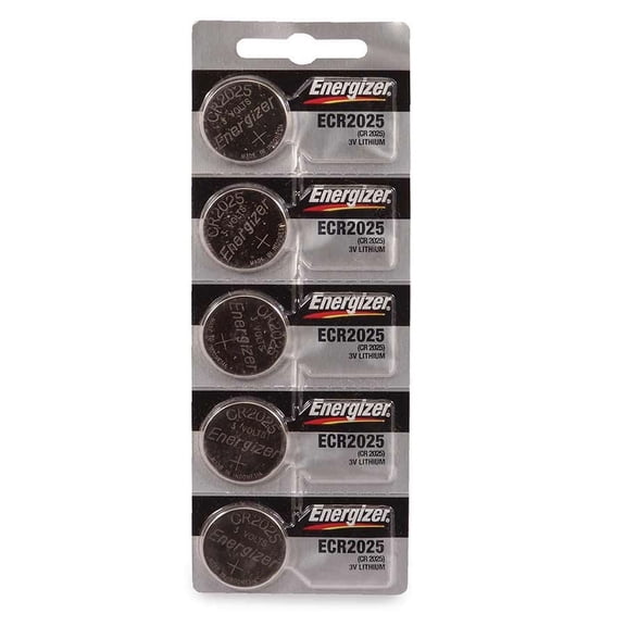 Energizer CR2025 Lithium Battery: Card of 5