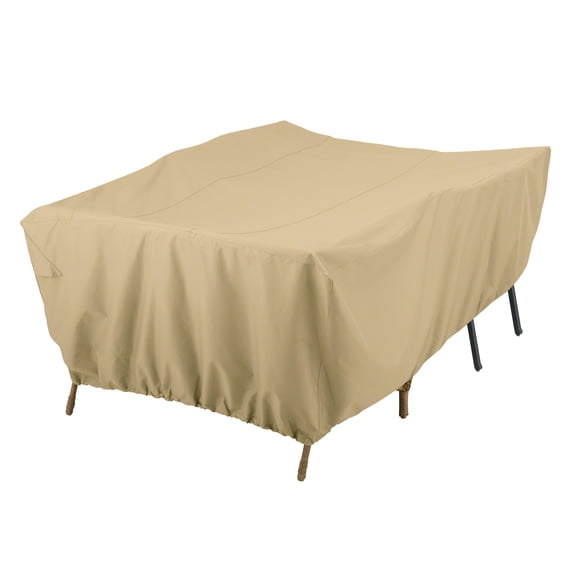 Classic Accessories Terrazzo Water-Resistant 80 Inch Conversation Set/General Purpose Patio Furniture Cover