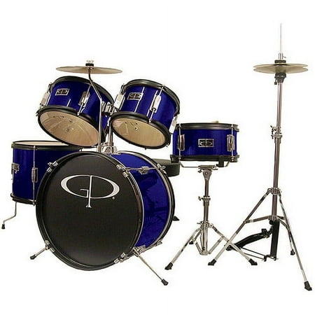 GP Percussion 5-Piece Junior Drum Set, Blue