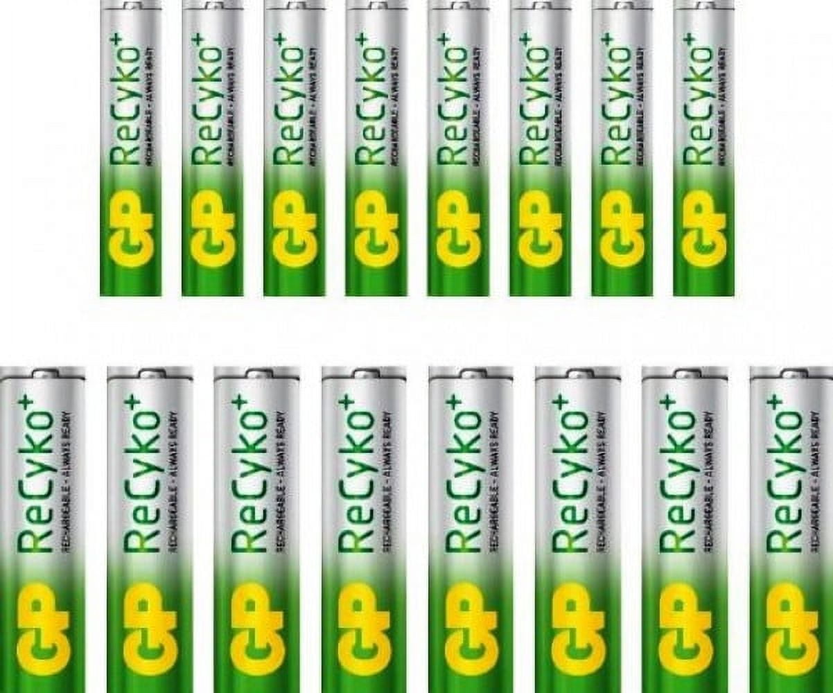 Caricabatterie Per Pile AA E AAA GP RECYKO - 8 Slot, Include 4 Batterie AA 2100 MAh E 4 AAA 850 MAh - Foto 10