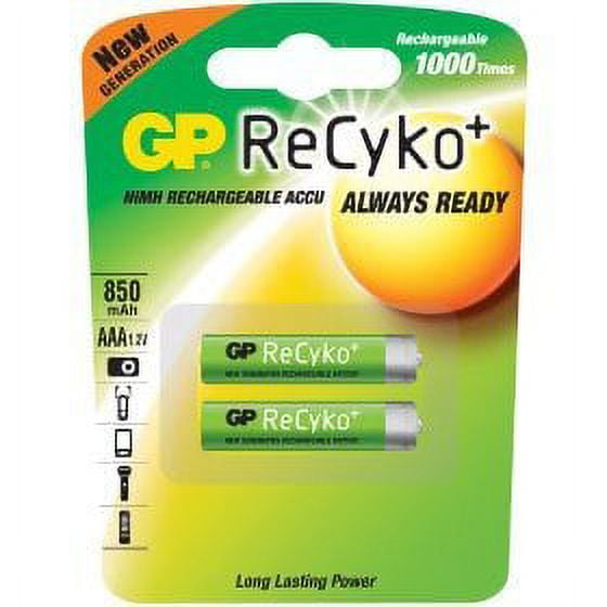 GP ReCyko battery 850mAh AAA (2 battery pack)