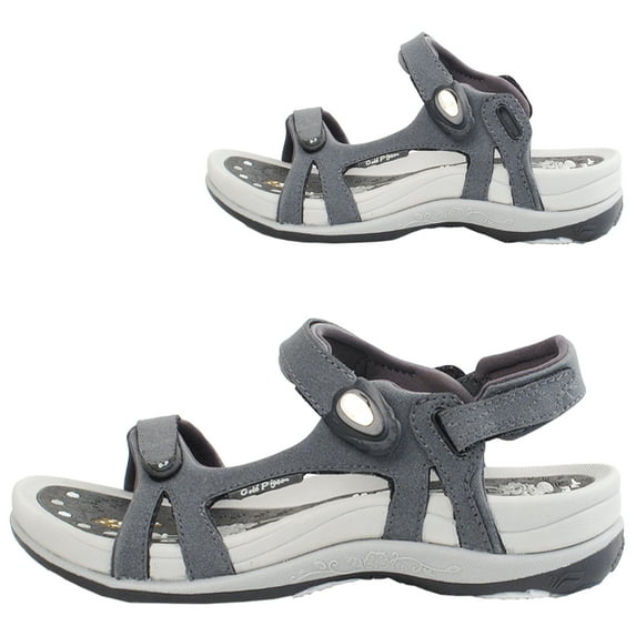 GP Signature SNAP LOCK Sandals for Women: 9179 Grey-22, EU40 (US Size 9 - 9.5)