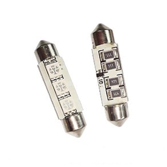 GP-Thunder 1039-CSMD-3R 39 mm Festoon License Plates Courtesy Map Dome Lights Bulbs - Red