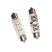 GP-Thunder 1039-CSMD-3R 39 mm Festoon License Plates Courtesy Map Dome Lights Bulbs - Red