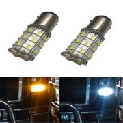GP-Thunder 3157-SMD-60D-W-A 3157 SMD-60W LED Light Bulbs - White & Amber