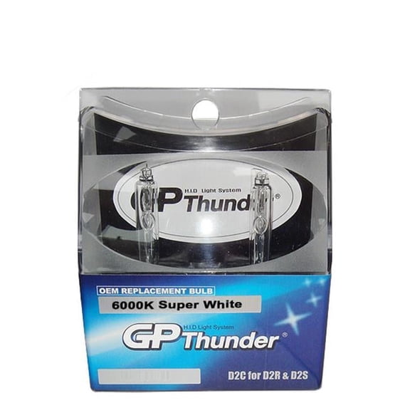 GP-Thunder D2C HID Xenon Headlamp Replacement Light Bulbs - Super White