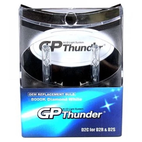 GP-Thunder GP-D2C-8000K Xenon Headlamp Replacement Light Bulbs - Diamond White