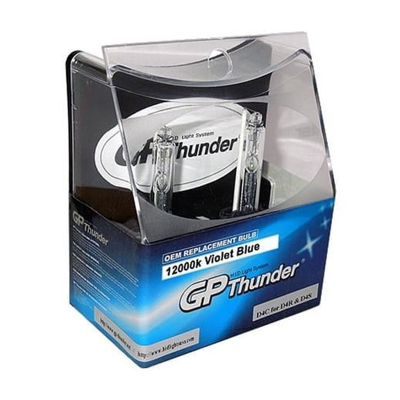GP-Thunder GP-D4C-12-000K Xenon Headlamp Replacement Light Bulbs - Violet Blue