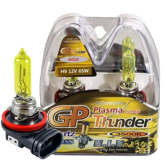 GP Xtreme H9 3500K 65W JDM Golden Yellow High Performance Xenon Halogen thunder Light Bulbs