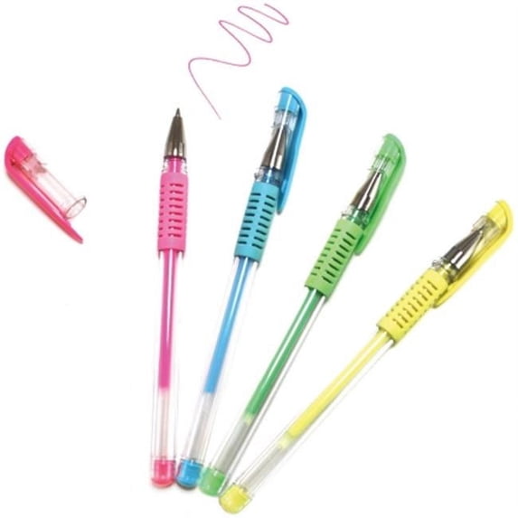 Scrapbook Gel Pens 4/Pkg-Soft Pastels, Pk 6, Multicraft Imports