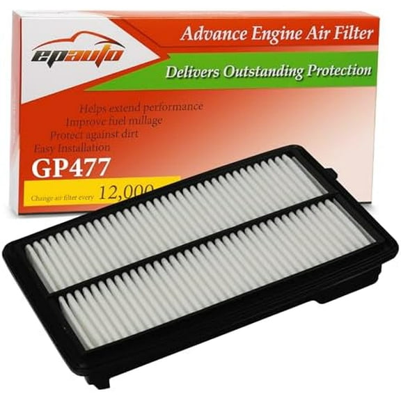 GP477 (CA11477) Engine Air Filter, Replacement for Honda Accord V6 (20132017), Acura TLX V6 (20152020) Rigid Panel Filter for Improved Airflow and Fuel Efficiency$$Vehicle Parts & Accessories