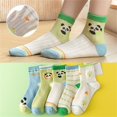 thumbnail image 1 of GPAECEAD 10PC Little Big Boys Cotton Dress Socks Crew Casual Dino Fun 2024 Spring Autumn Winter School Daily, 1 of 2