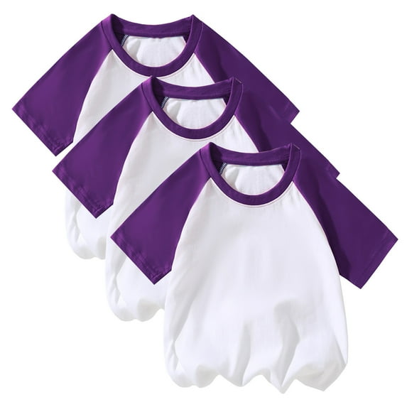 GPAECEAD 3PC Toddler Baby Girls Boys Long Sleeve Shirts Raglan Shirt Baseball Tee Cotton