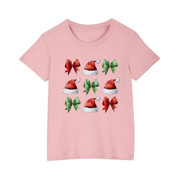 GPAECEAD Boys And Girls Summer Short Sleeve T-Shirts Color Block Trendy Crewneck Pullover Tops Casual Blouse