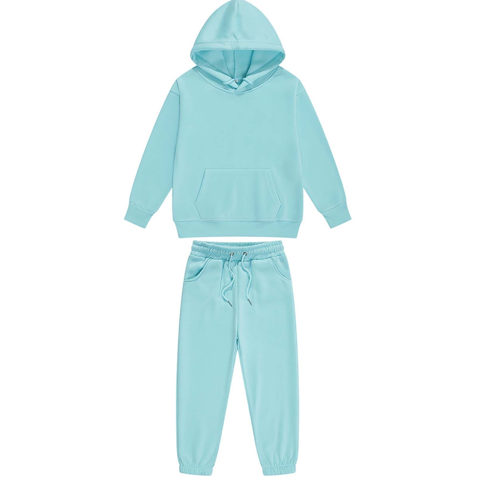 Kids Dark Grey Winter Tracksuit Set – Printed Sweatshirt with Jogger Pants main image 1